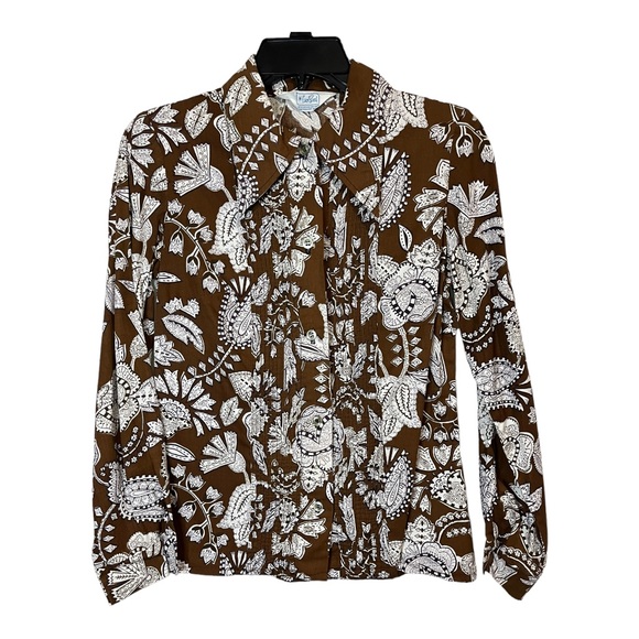 Carol Brent Tops - Vintage Carol Brent Dagger Collar Blouse